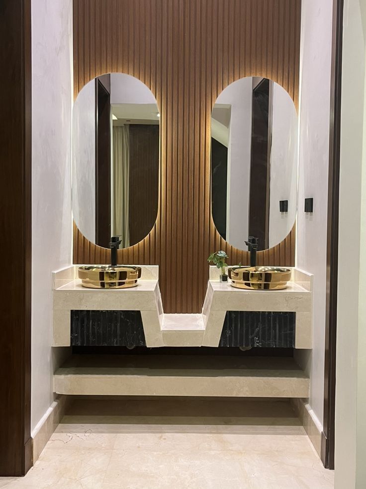 مغسلة رخام مزدوجة